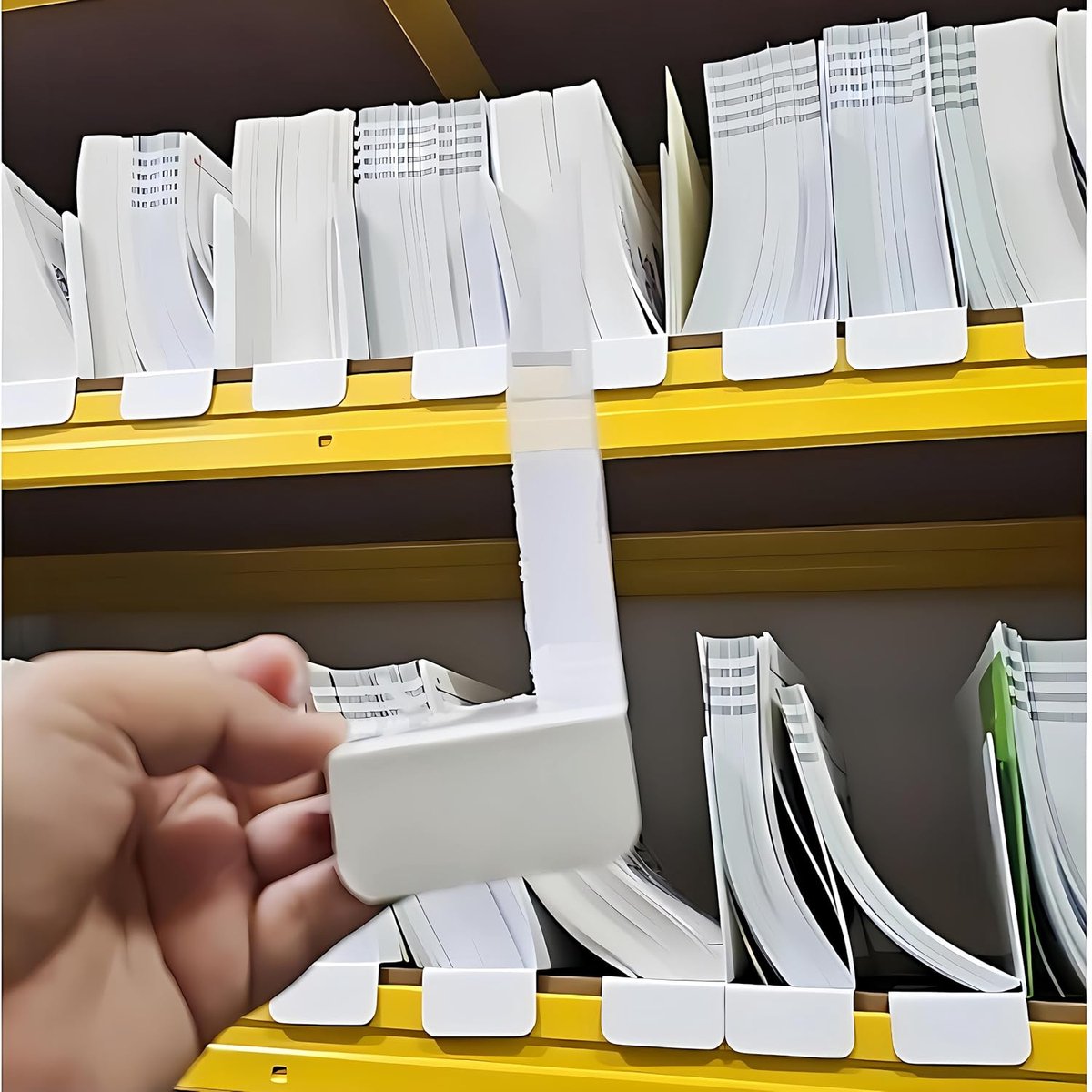 Plankverdelers,Flexibele Label Markers met Stickers,voor Klaslokaal Lerarenbenodigdheden,Kastrek Plastic Verdelers,Beschrijfbaar & Herbruikbaar voor Sorteren van Boektype