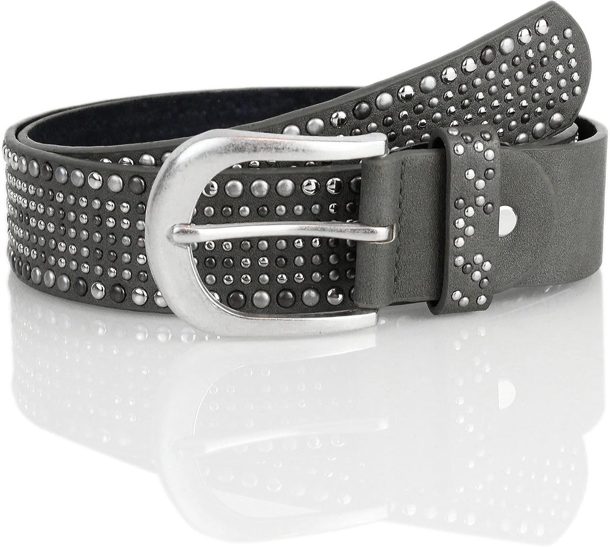irisaa Brede riem met klinknagels in vintage-look, jeansriem