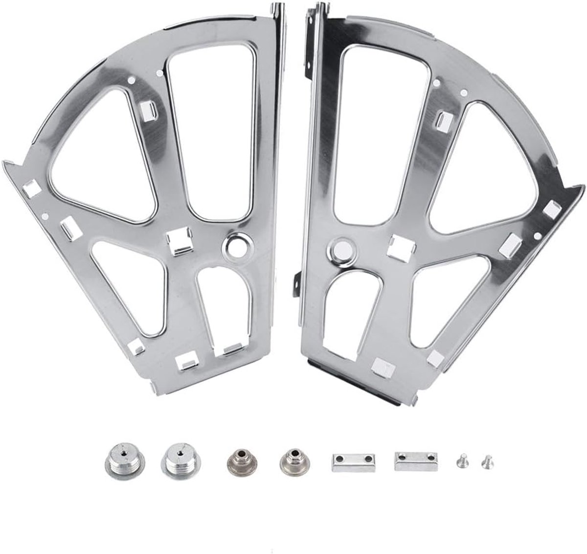 SnelShoppen - Dubbele Laag Schoenkast Hinge - Vervangingsaccessoire voor Schoenkast en Lade - Roterende Rack Hinge van Hoogwaardig RVS - 2 Stuks voor