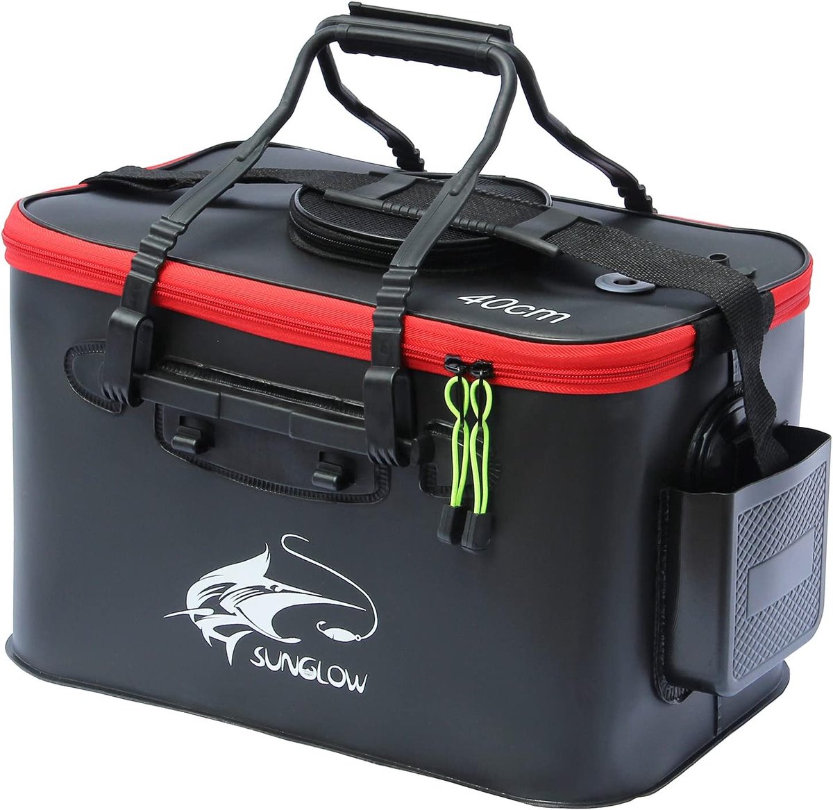 SnelShoppen - Vouwbare Visemmer 23L/30L/38L, Multifunctionele Vissentas voor Levend Bait en Vissen, EVA Materiaal, Ideaal voor Camping en Buitenactivi