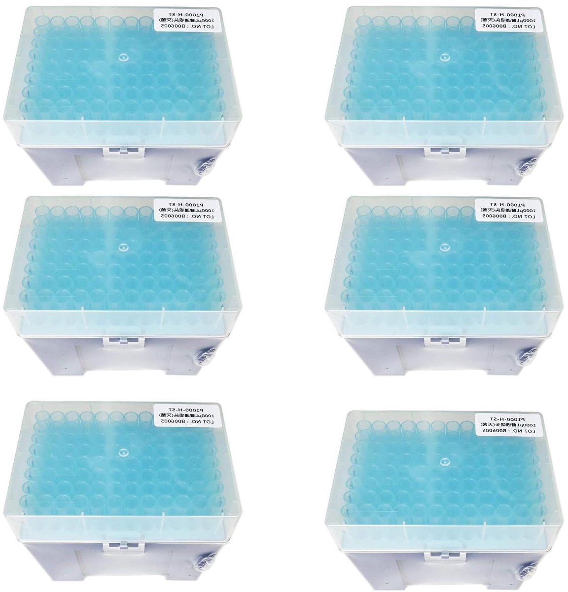 Pipettips Universeel - Pipetpunten Steriel - Laboratorium Werk - Dnase/Rnase Vrij - 96 stuks/rek - Transparant