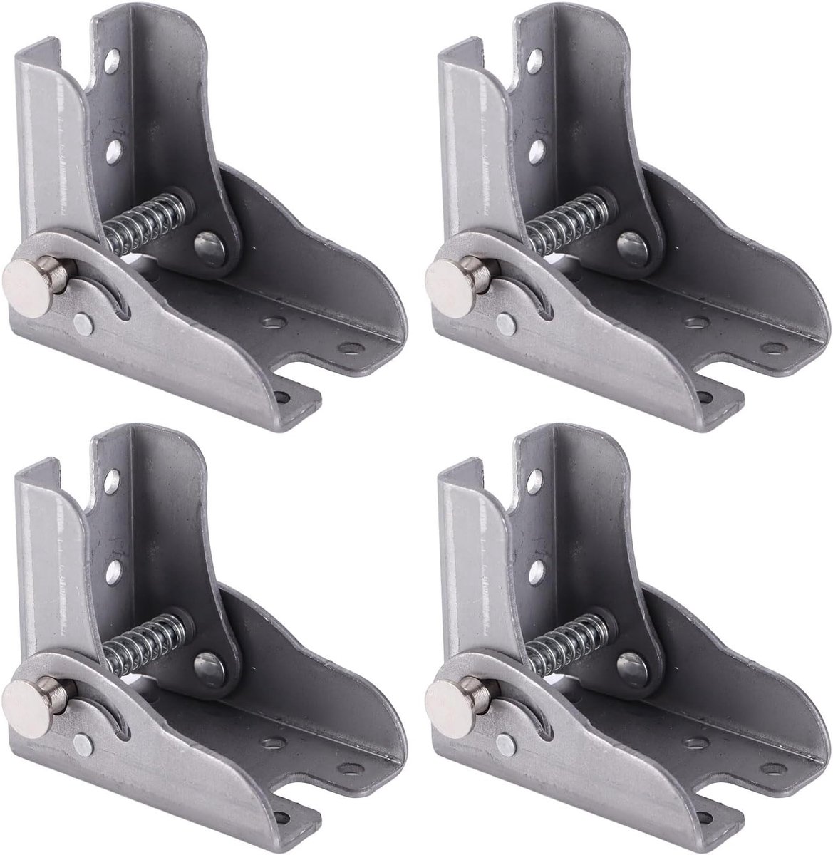 SnelShoppen - 4 Stuks Verlenging Tafel Bed Voet, Warmgewalst Staal Vouwvoet 2.3mm Dikte Meubelaccessoires voor Bank, Bed, Tafel en Stoelen