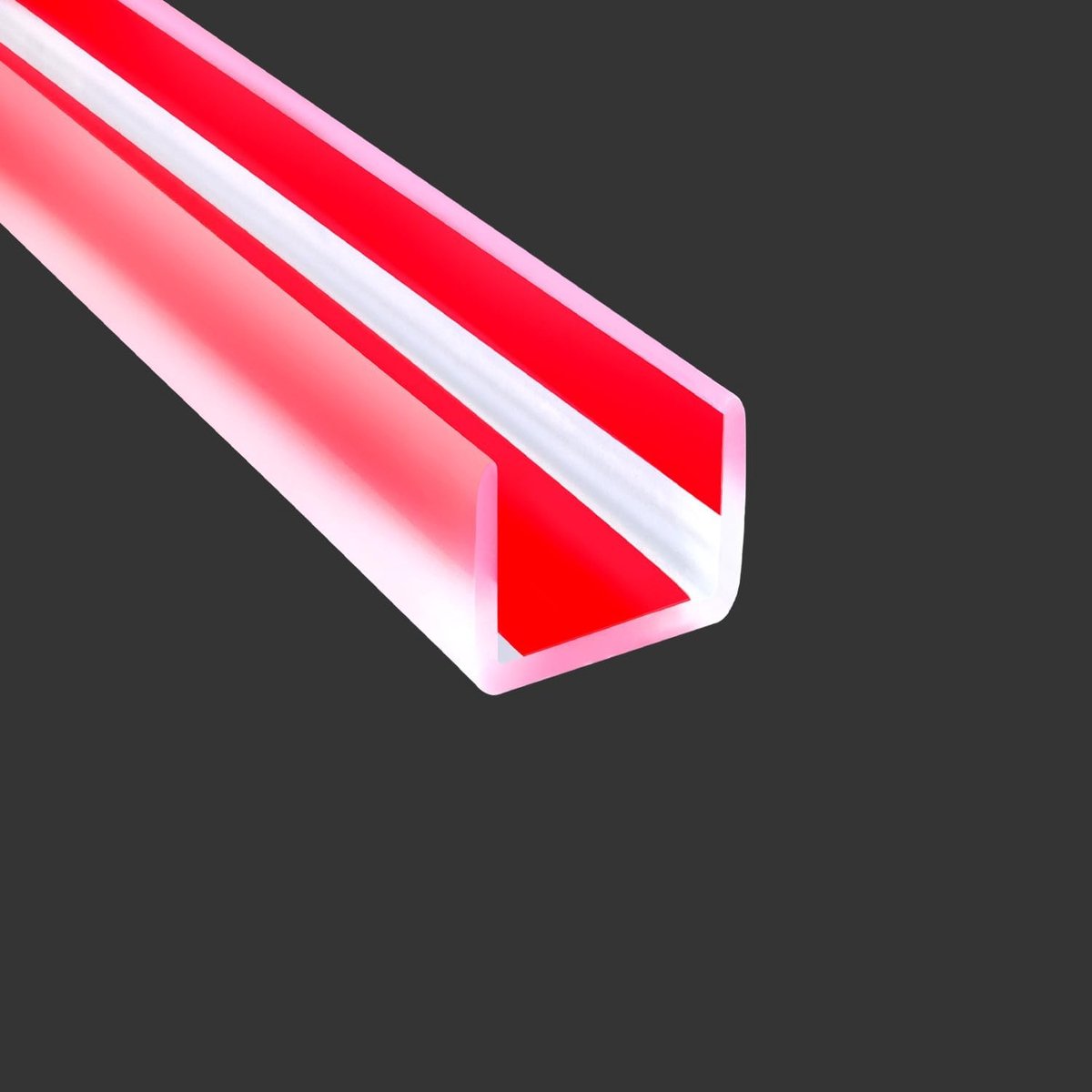 rubberen rand, zelfklevende transparante bescherming voor metaal, hout, multiplex, glas, siliconenrubber, 10 mm U-profiel, lengte 6 m