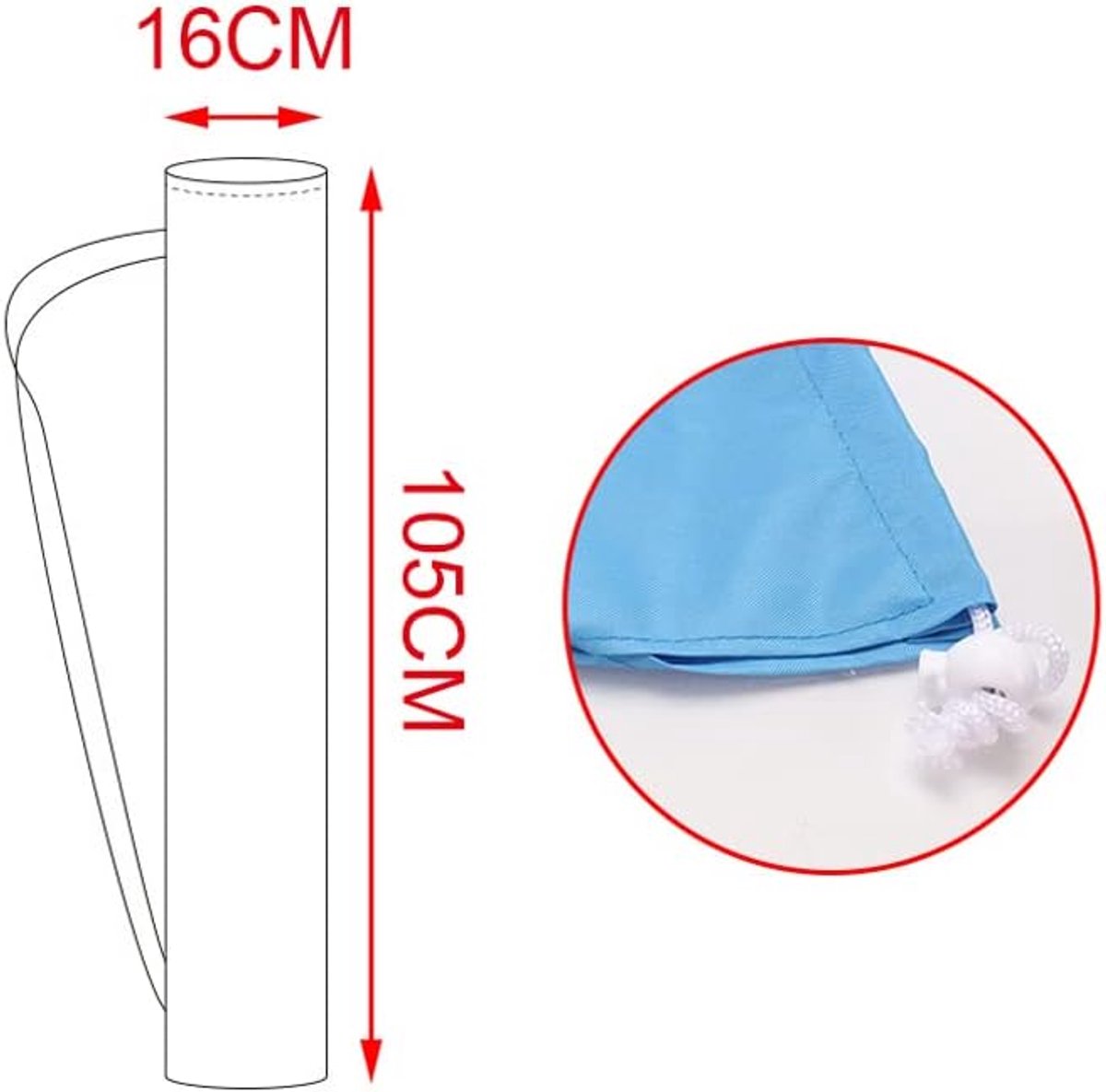 Zak voor parasol, parasoltas voor het strand, verschillende kleuren