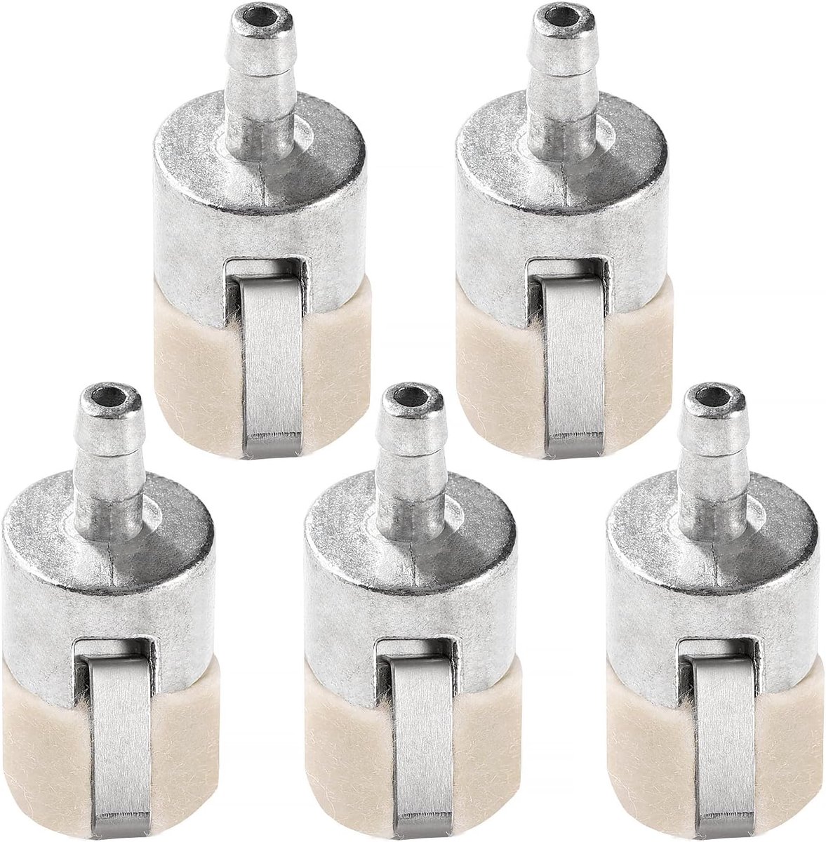 5 Stuks Kettingzaagwolfilter, Vilt brandstoffilter, Compatibel met 125-527 131-205-07320 3112 T230 T231 FC75 FS85 Grastrimmer/Kantenmaaier/Rugblazer