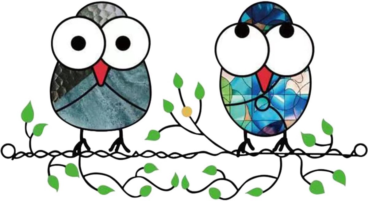 Zonnevangers Paneelachtig Vogel Gebrand Glas Raam Ophanging Ornament voor Muur Thuis Tuin Decoratie Cadeau