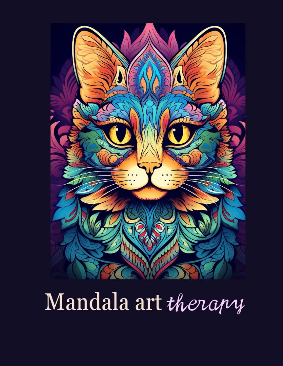 Mandala Art Therapy: Coloring Books For Adults, Mandala Cats To Color, Explore Your Creativity