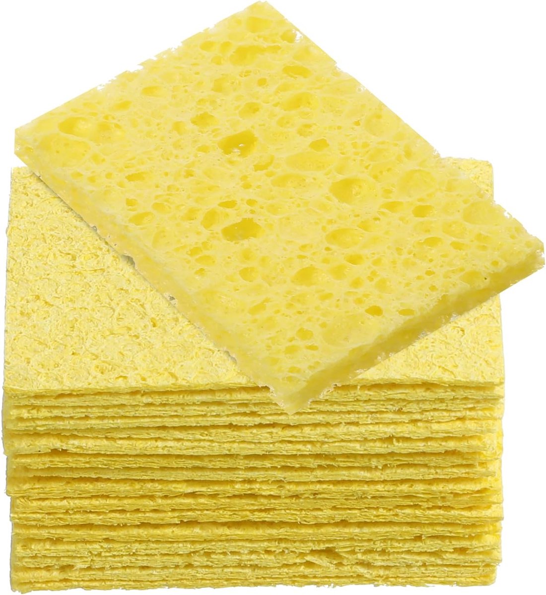 60 stuks soldeer spons, 2x1,4 inch vervangende soldeerbout schoonmaak spons hoge temperatuurbestendigheid lasbout schoonmaak pads