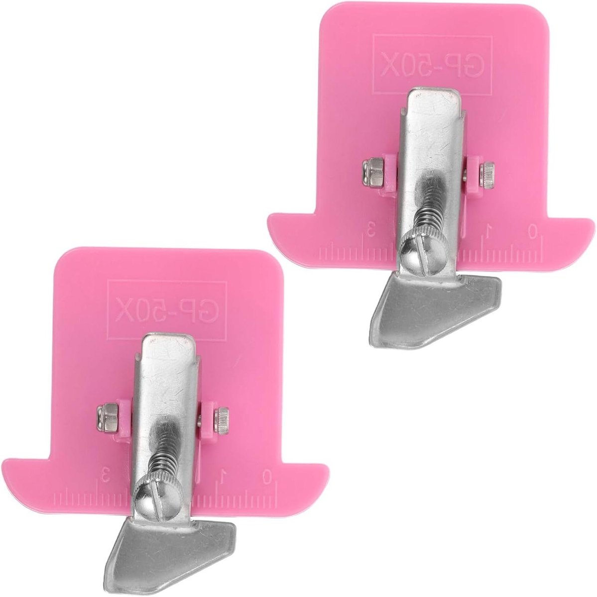Magnetische Naadgeleider - Naai Hulpstuk - Nauwkeurig Naaiwerk - Voorkomt Stofverschuiving - 6 x 5.5 x 3 cm - Roze