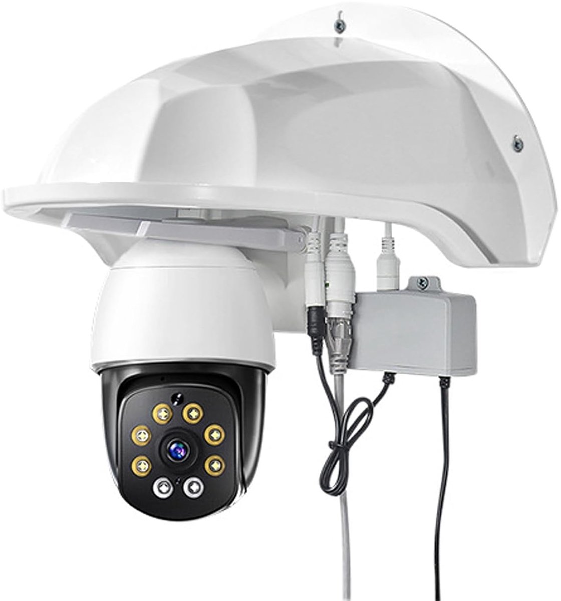 regenbescherming/zonwering voor TP-Link Tapo C500/C520WS, C320WS/325WB, compatibel met Dome/Bullet Outdoor CCTV-camera's, waterdicht en uv-bescherming, 29 x 20,5 x 15,7 cm