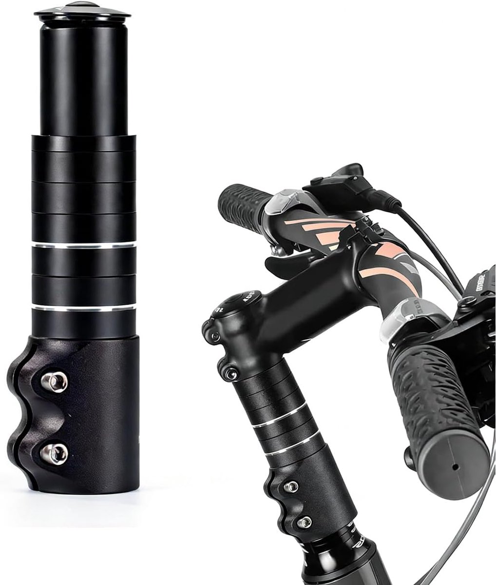 28,6 mm, verstelbare stuurlift voor MTB, racefiets, stad en BMX, comfortabele stuur-sterverlenger, 150 mm