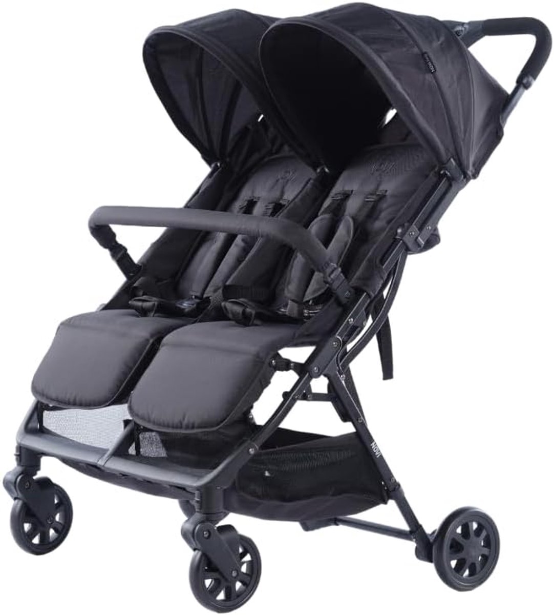 Duobuggy met verstelbare stoelen - compact en lichtgewicht - grote zonnescherm - ideaal voor comfortabel vervoer - ShopVlot