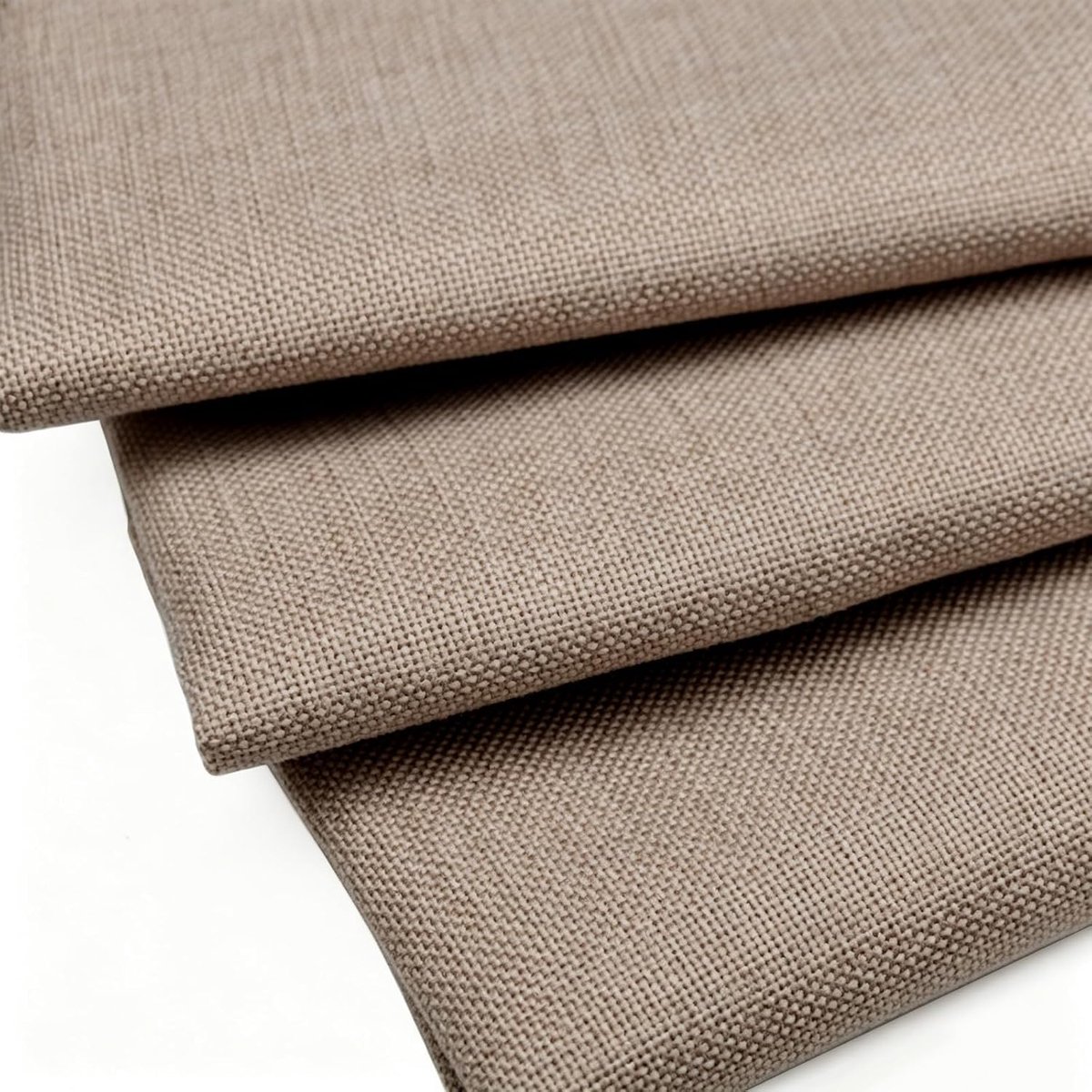 Stof, meubelstof per meter, 250 cm x 148 cm, linnen stof per meter, sofa-off stof, structuurstof voor meubelstof, gordijnstof, bank, stoel, doe-het-zelf, kussens, tafelkleden (kakaobruin)