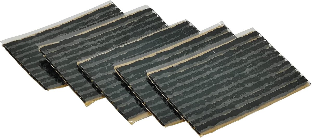 Bandenreparatie strips 3.5 x 100 mm - Zwarte rubber - 50 stuks - Voor noodreparaties - ShopVlot