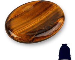 Tiger Eye, Lucky Stones, Crystals, Stones for Handling, for Children, Healing Stones, Chakra Stones for Anxiety - ShopVlot