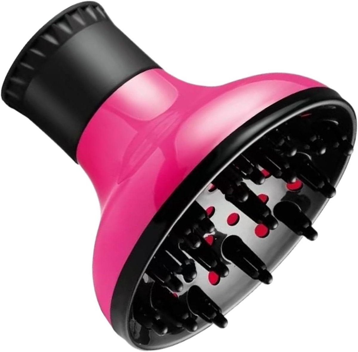 Haardroger Diffuser - Föhn Opzetstuk Krullen - Volume Creëren - Gelijkmatige Luchtstroom - 15 cm - Zwart