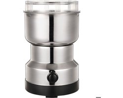 LISM-Deze elektrische koffiemolen heeft vier roestvrijstalen messen en is veelzijdig genoeg om granen, specerijen en zaden te malen, waardoor hij ideaal is voor in de keuken, thuis en op kantoor.
