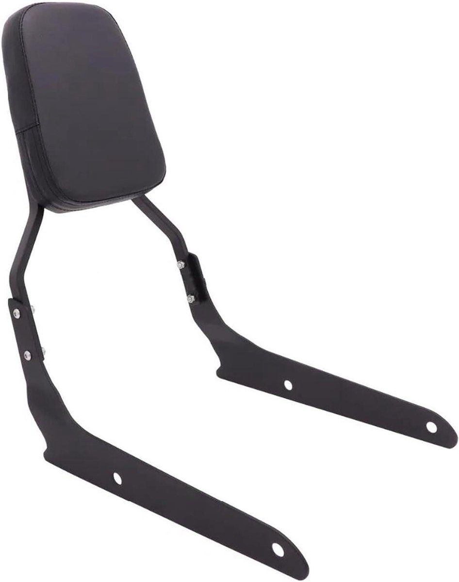 Passagierskussen Motorfiets - Rugleuning Motor - Comfortabele Ritten - Waterdicht PU-leer - Niet gespecificeerd - Zwart