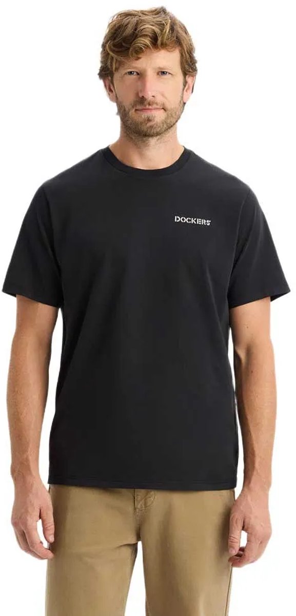 Dockers Graphic Regular Fit T-shirt Met Korte Mouwen Zwart M Man