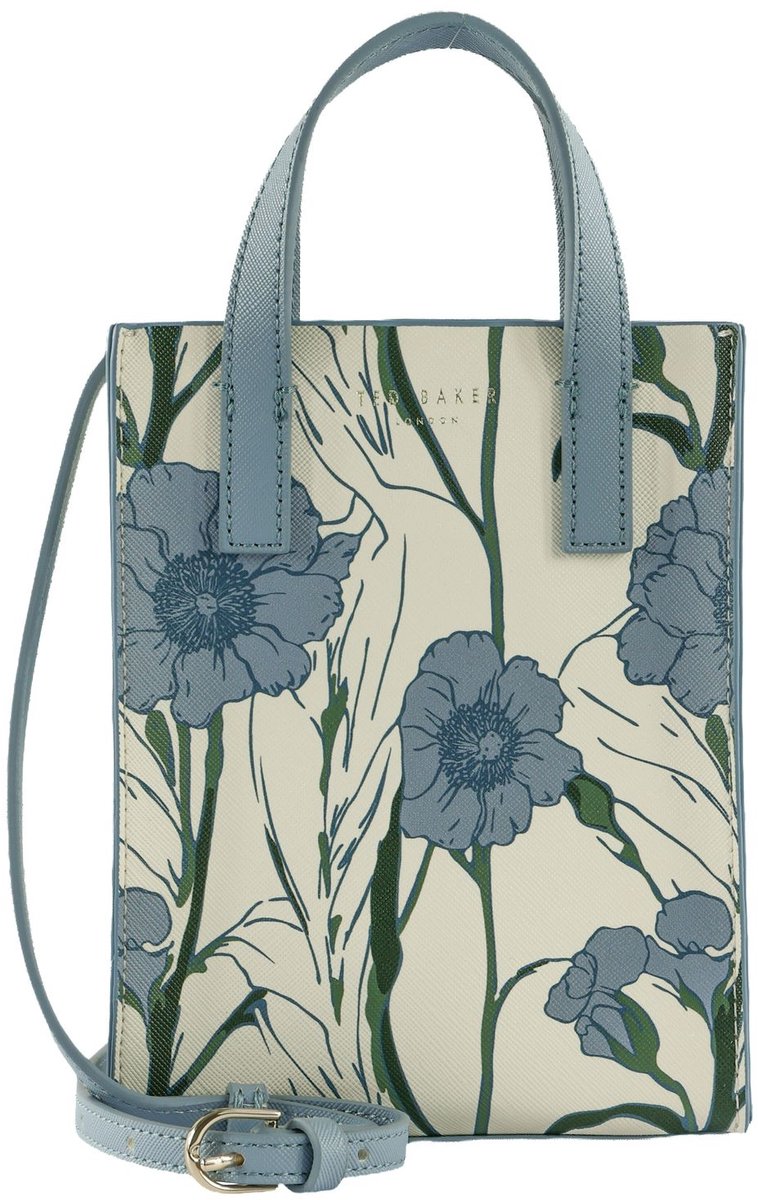 Ted Baker handtas schoudertas Taecon Floral Print Mini Icon Pag White wit