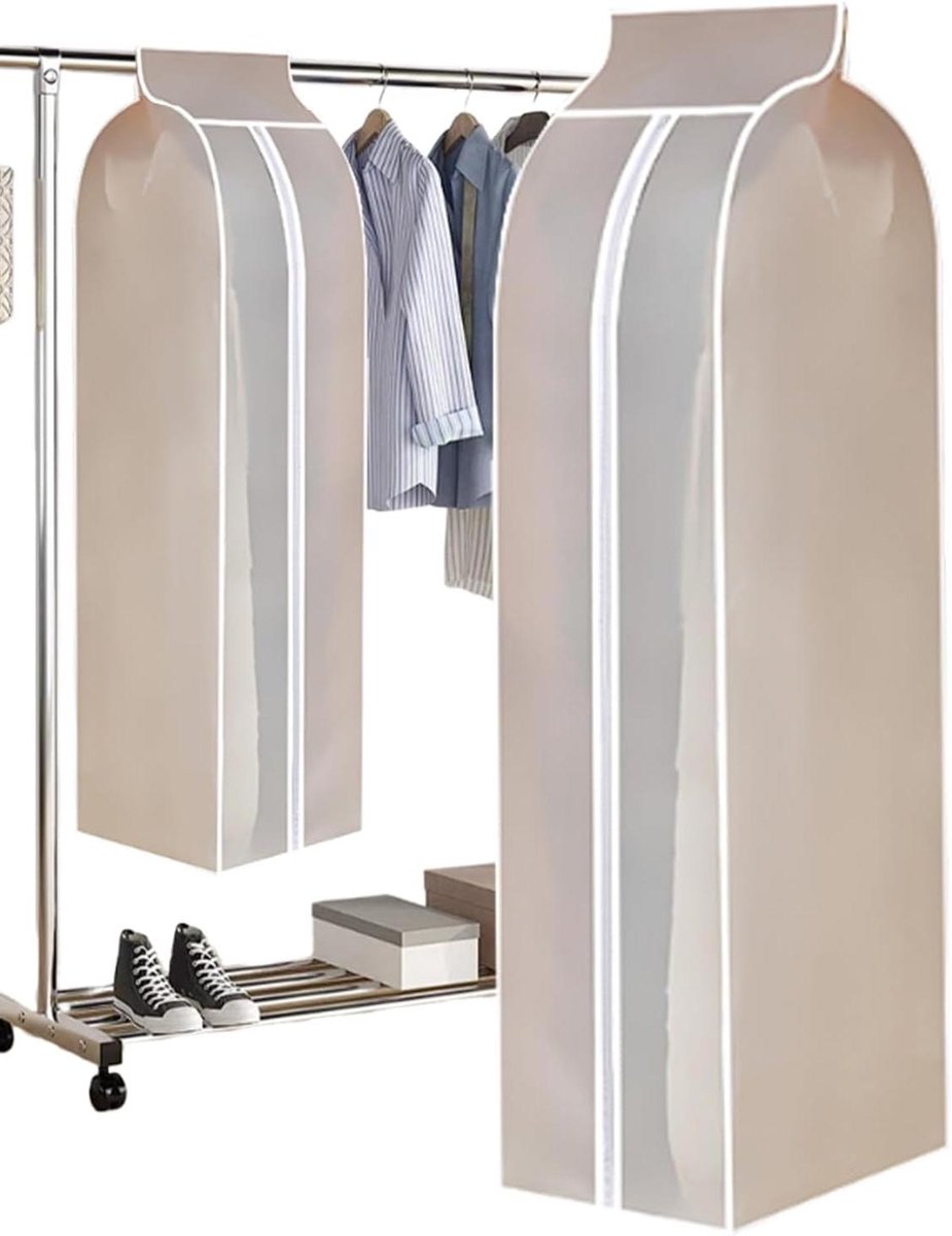 Opberghoezen Kleding - Kledingbeschermers Garderobe - Kleding Organiseren - Stofvrij Ontwerp - 50x30x120 cm - Transparant