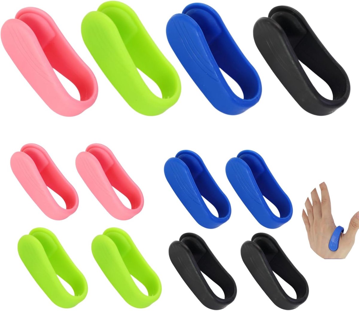 SnelShoppen - 12 Stuks Acupressuur Handdruk Clip, Migraine Clip voor Gerichte Punt Stimulatie, Draagbaar voor Dagelijks/Op Kantoor/Reizen, Herbruikbaa
