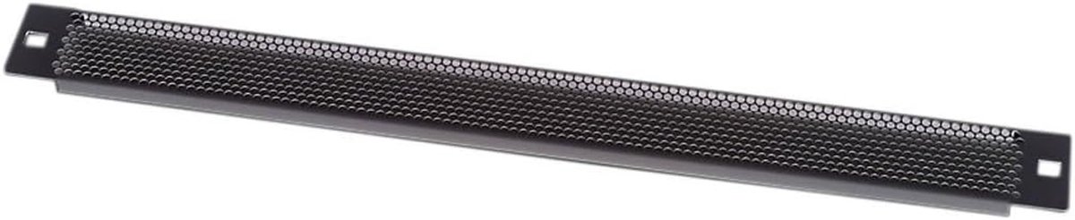 Blinde paneel - Afdekplaat 19 inch - Rackmontage - Geperforeerd ontwerp - 2HE - Zwart