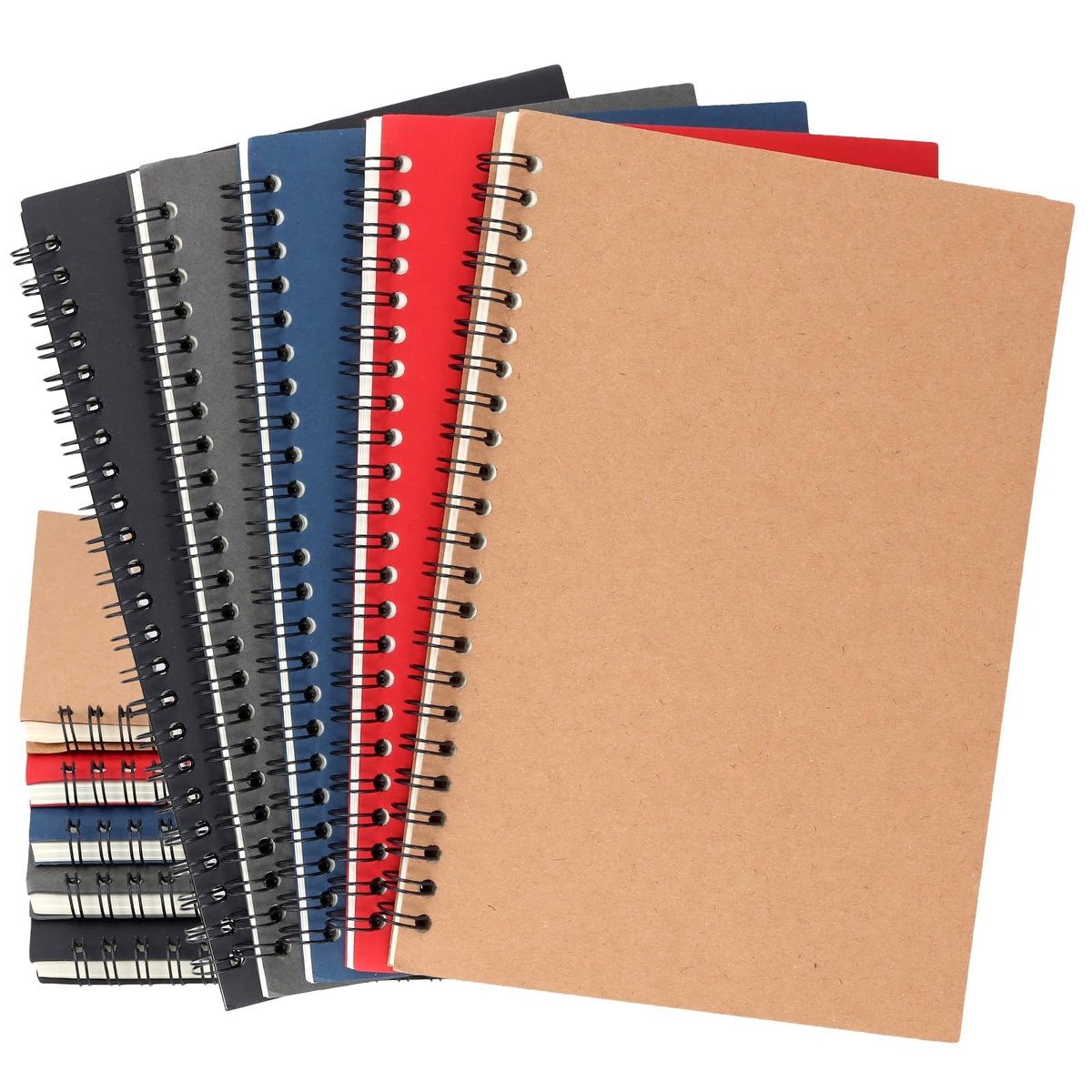 Omgoods - Set van 10 A5 Spiral Notebooks voor School en Werk