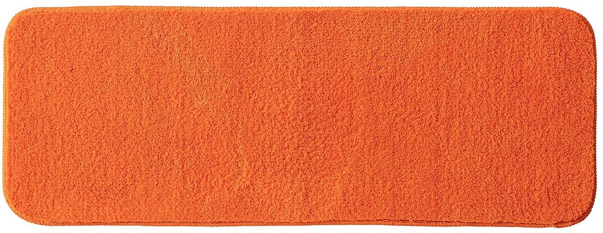 Omgoods - Absorberende Badmat Antislip 45 x 120 cm Oranje
