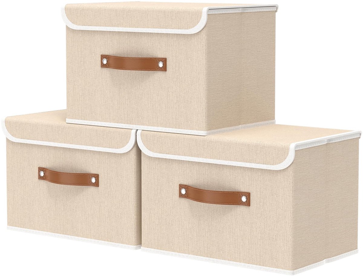 Omgoods - Grote Vouwbare Opbergdoos met Deksel voor Kleding en Boeken