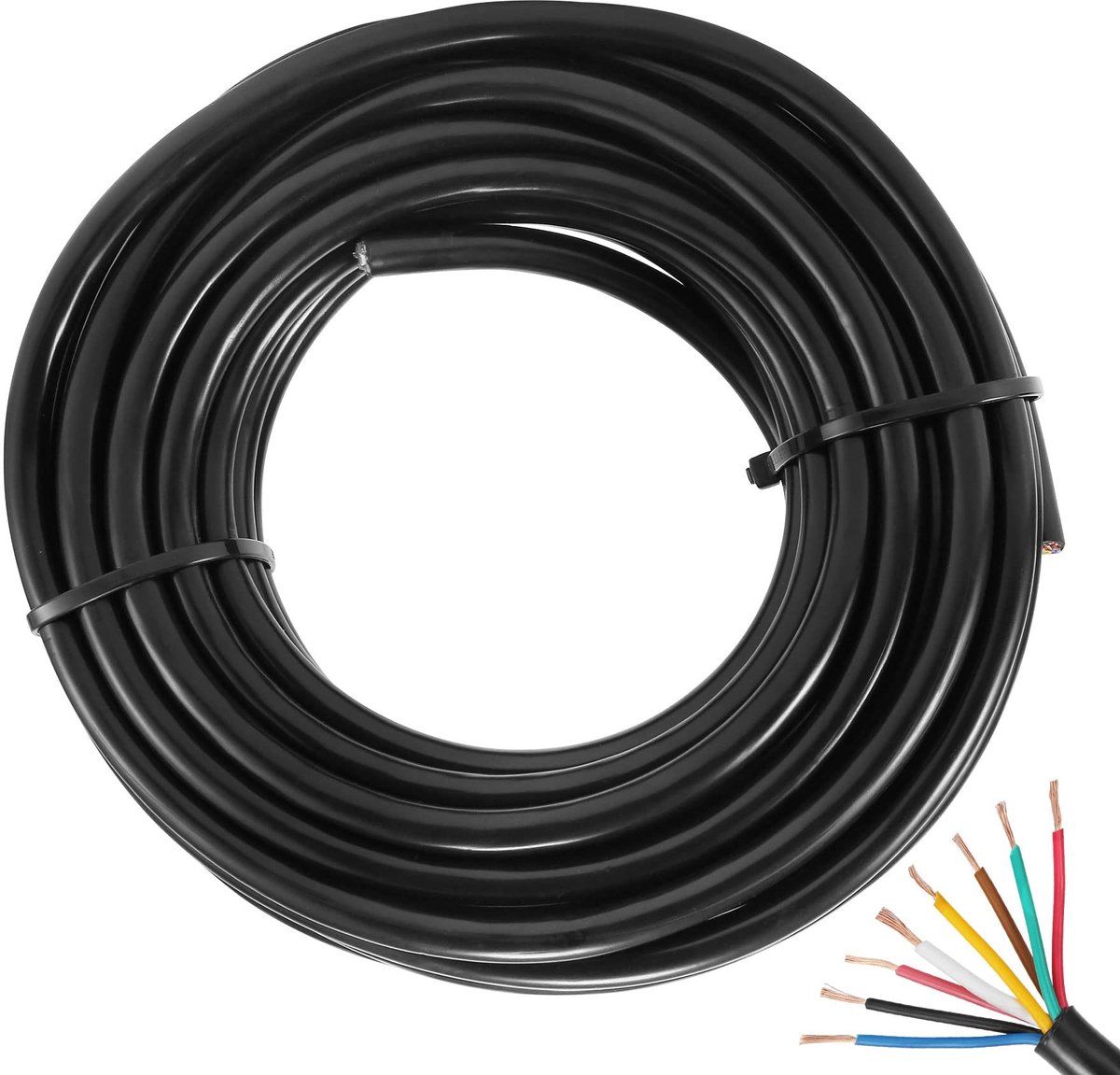 Omgoods - 10 Meter 8-adrige Auto Kabel voor Auto en Caravan