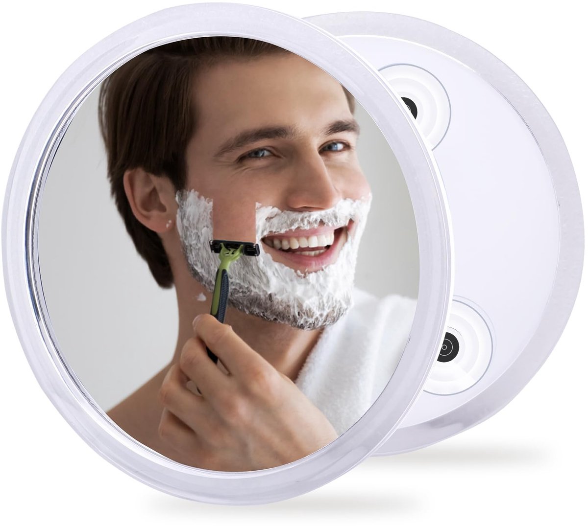 Omgoods - Fogless Douche Spiegel voor Scheren en Make-up - Met 3 Zuignappen