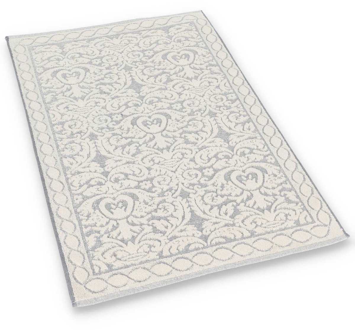 Omgoods - Badmat van Katoen met Antislip 60x120cm Blauw