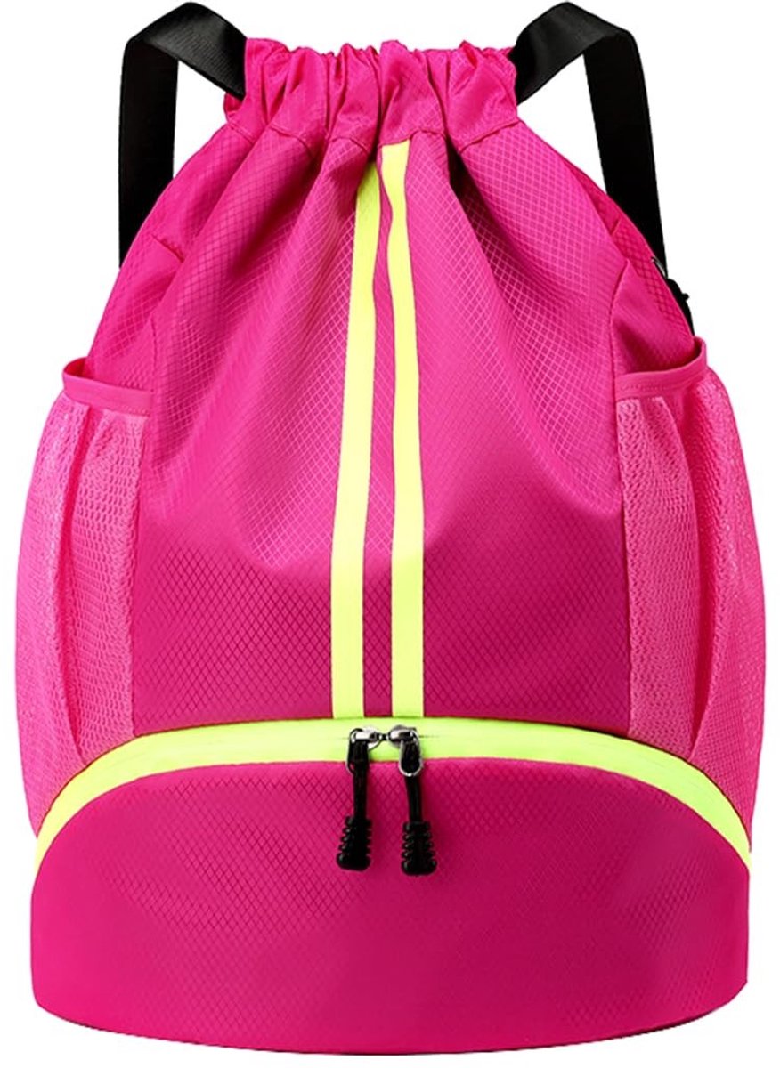 Omgoods- Gymtas Grote Waterdichte Oxford - Sporttas met Schoenenvak - Gymtas voor Sportvakanties - Ruim Hoofdvak - Mesh Zakken voor Accessoires