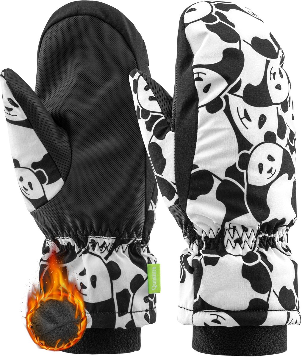 Omgoods - Kinderskihandschoenen met Panda-Design voor Winteractiviteiten