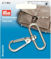 PRYM Karabijnhaak 40 x 60 mm zilverkleurig 417905 - Prym
