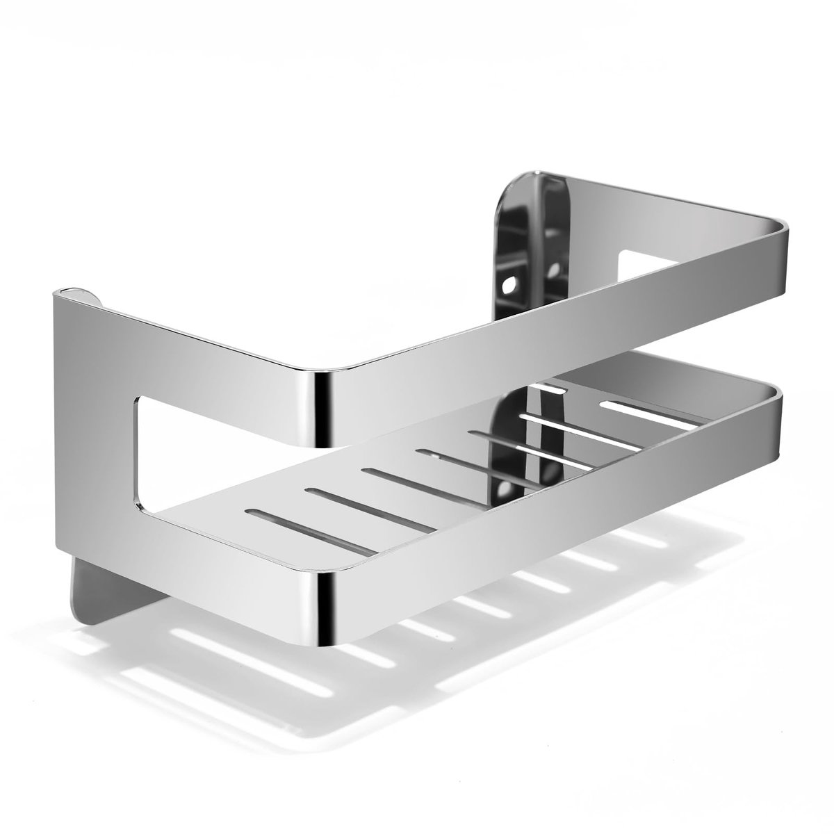 Omgoods- Douche Plank Roestvrij Staal - Badkamer Plank - Muur Organiser - 20CM - Anti-corrosie - Snelle Afvoergaten - Badkamerplank