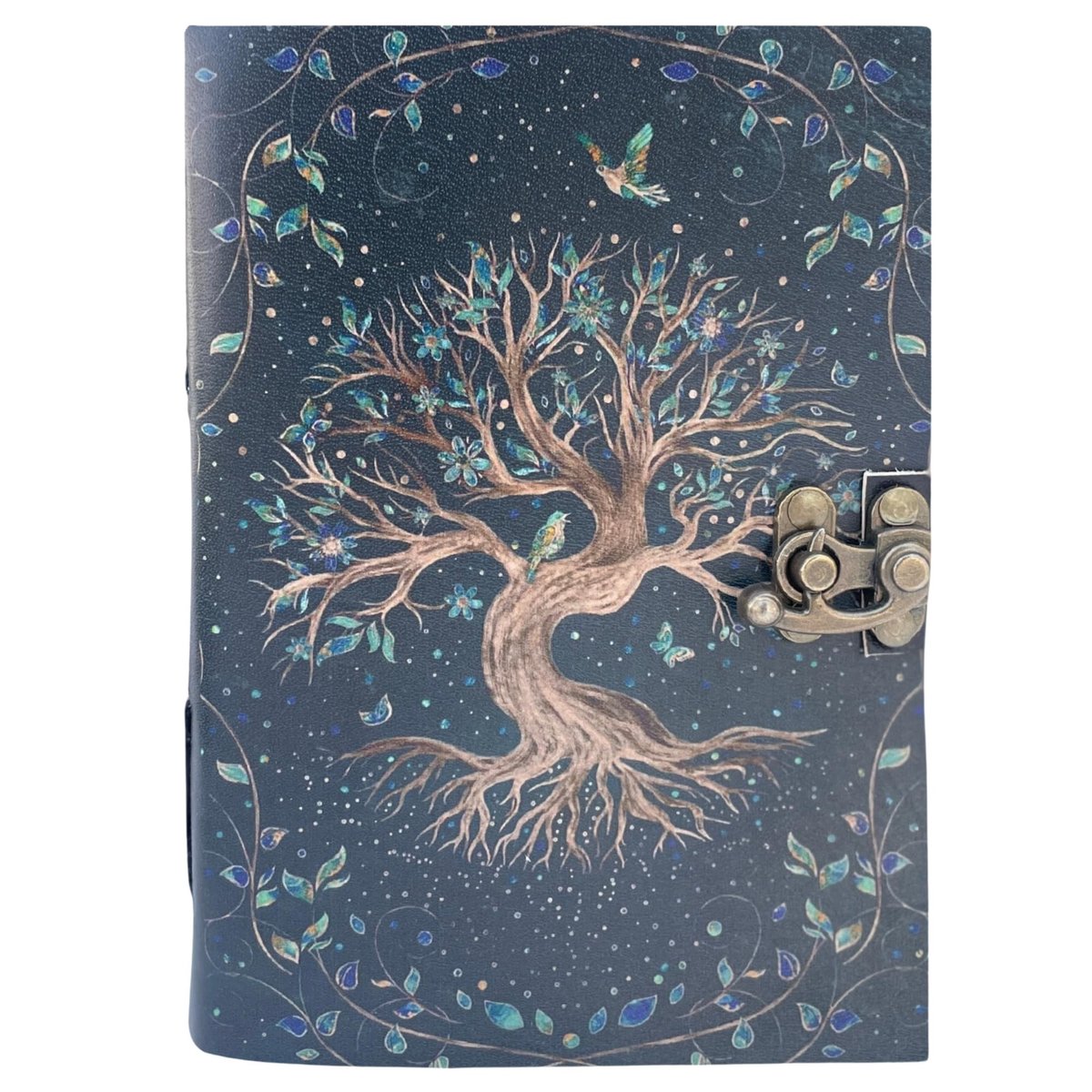 Omgoods- Dagboek Vintage - Antieke Pagina's - Notitieboek voor Schrijven - Schetsboek - Persoonlijke Organizer - 200 Ongelinieerde Bladen - 7x5x1,2 Inch