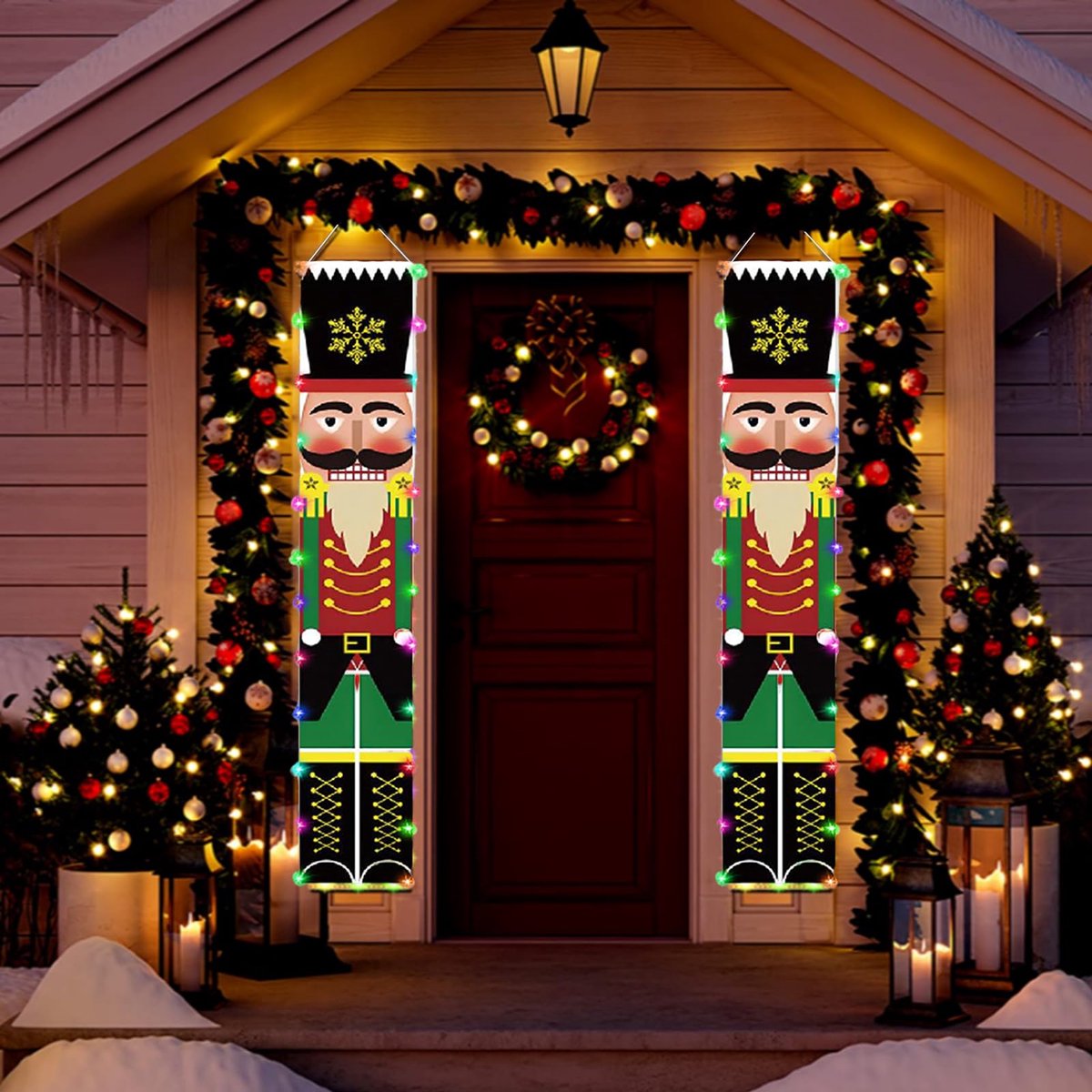 Omgoods - Notenkraker Kerstversiering - Soldaat Deur Banner 300D