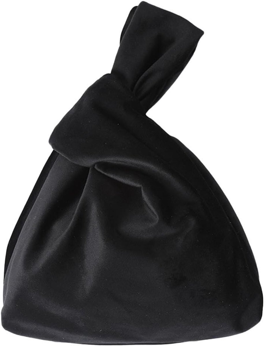 Omgoods- Boodschappentas Retro - Flanellen Handtas - Opbergtas Cosmetische Snacks - Draagbare Polstas - Donkergroen - Afmetingen 23 x 21,5 x 0,3 cm