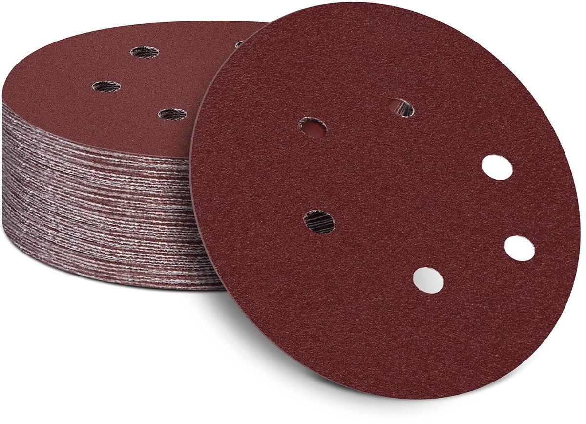 Omgoods - Schuurpapier 150 mm met 100 Grit (Pack van 50)