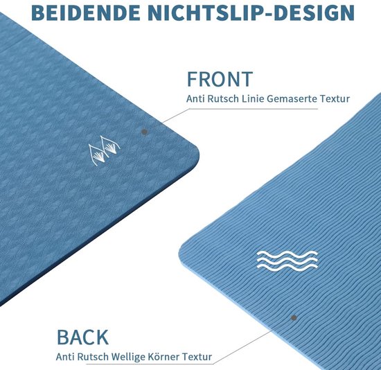 Omgoods - Vouwbare Yoga Mat - Antislip Fitness Mat - Lichtgewicht Gymnastiek Mat voor Thuis en Op Reis van Omgoods — afbeelding 2