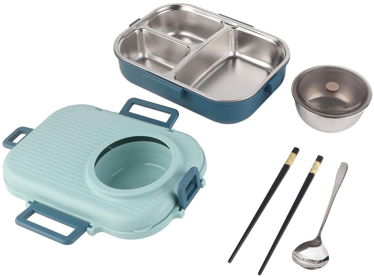 Omgoods - Thermische Lunchbox - Dubbel Laags Lekvrije 1100ml Lunchbox
