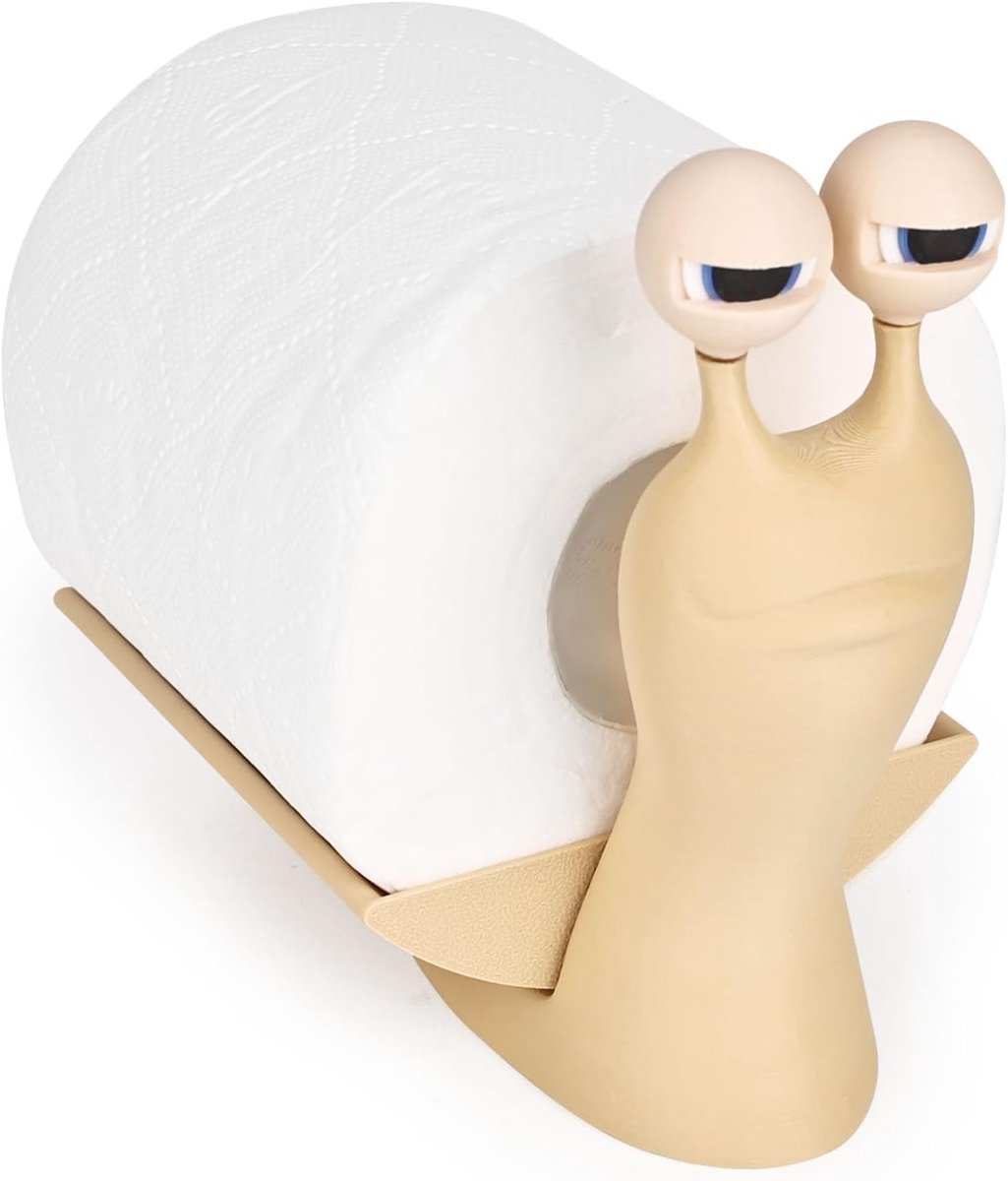 Toiletpapierhouder - Slakkenvorm - Hoogwaardige PETG - Unieke badkamerdecoratie - ShopVlot