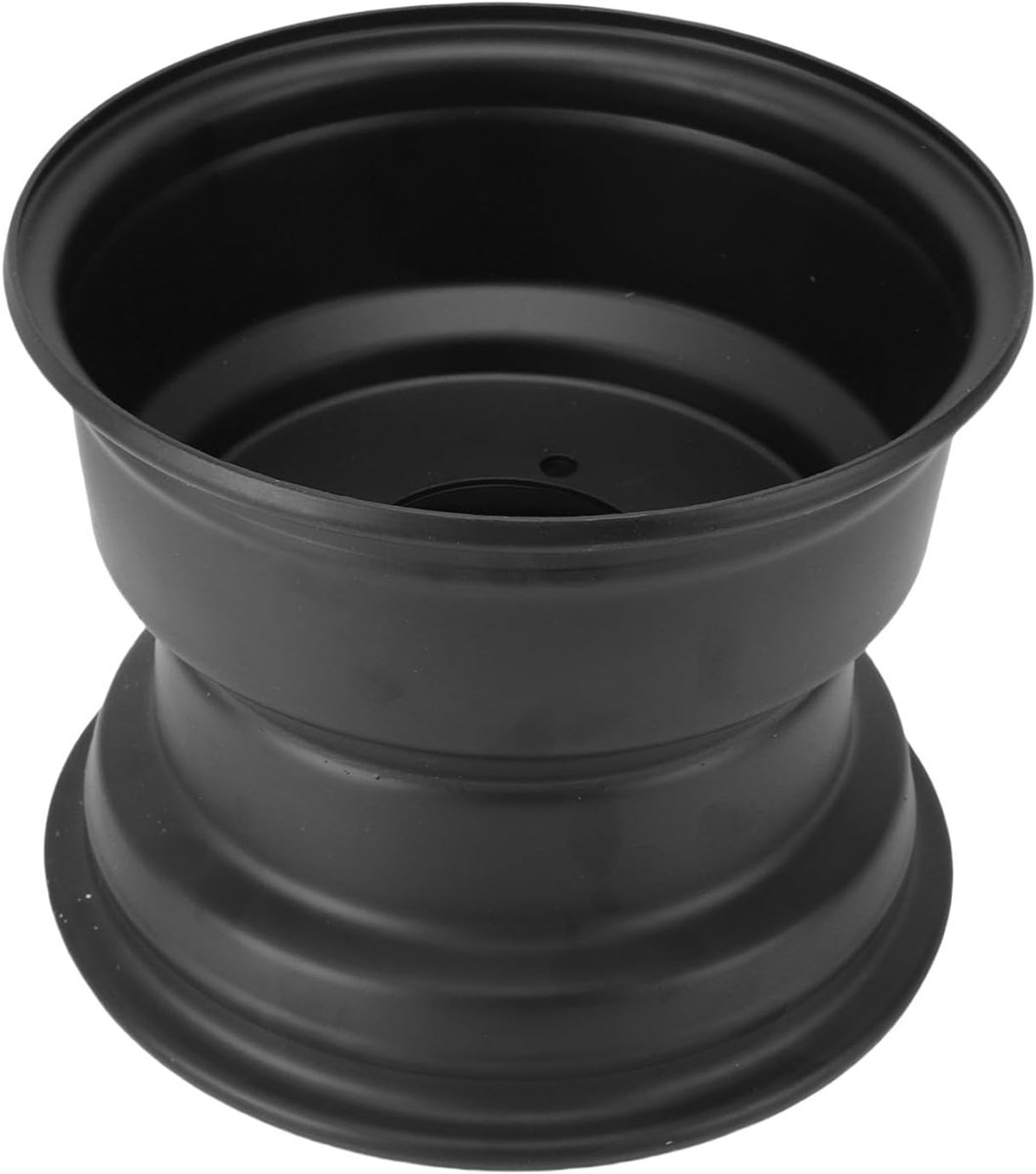 SnelShoppen - 10 Inch Achterwiel Velg 10" Achterwiel Hub 10 Inch Achterrand Hoge Hardheid Staal 4 Stud Holes Zwart voor Quad Dirt Bike ATV Go Kart Ver