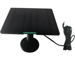 Draagbare Zonneoplader - Zonnepaneel Oplaadstation - Energie Besparen - Lichtgevoelig Energiesysteem - 50W - Zwart