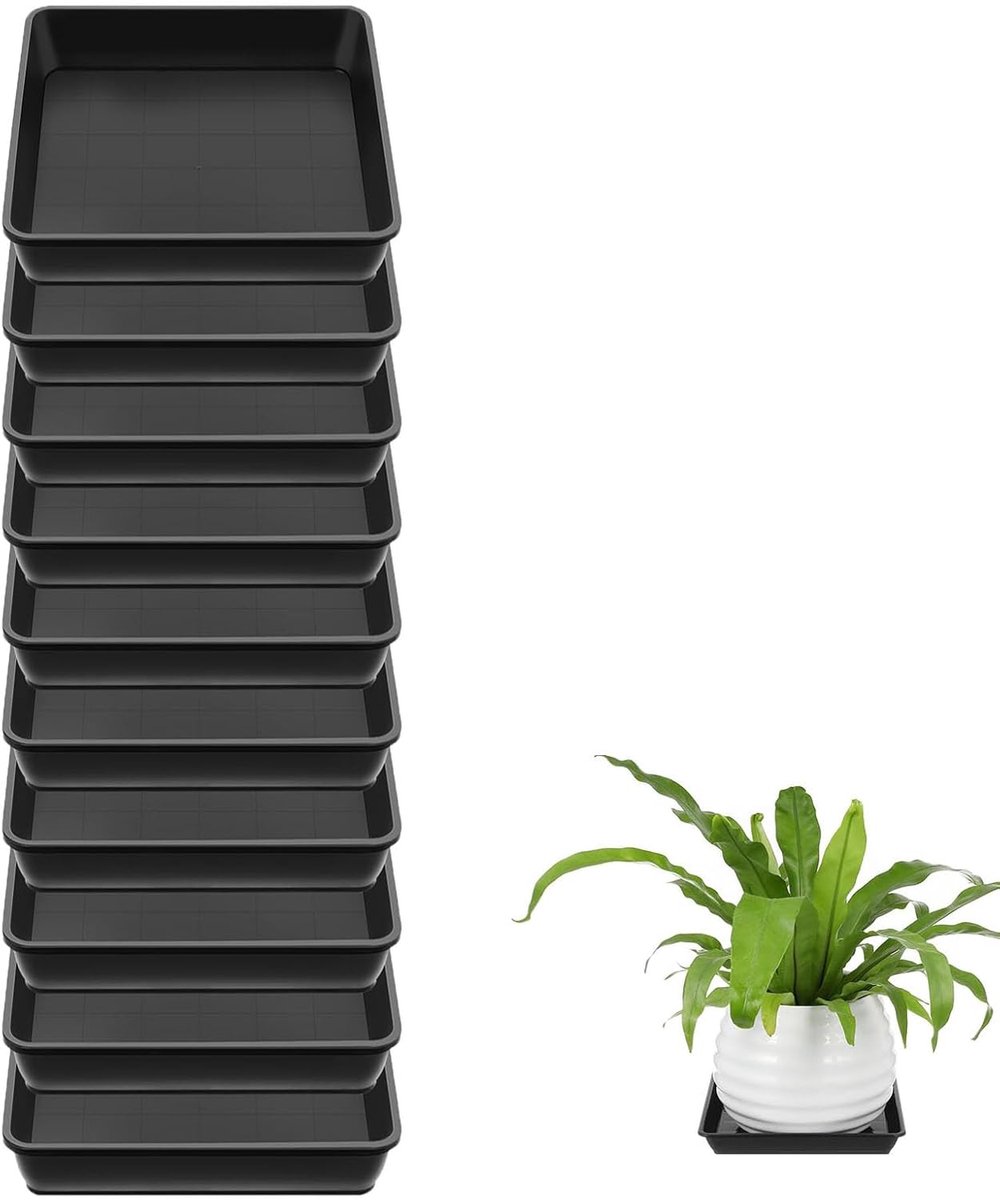 Pack of 10 flower pot coasters, rectangular, can be used in living rooms, bedrooms, balconies, etc. - ShopVlot