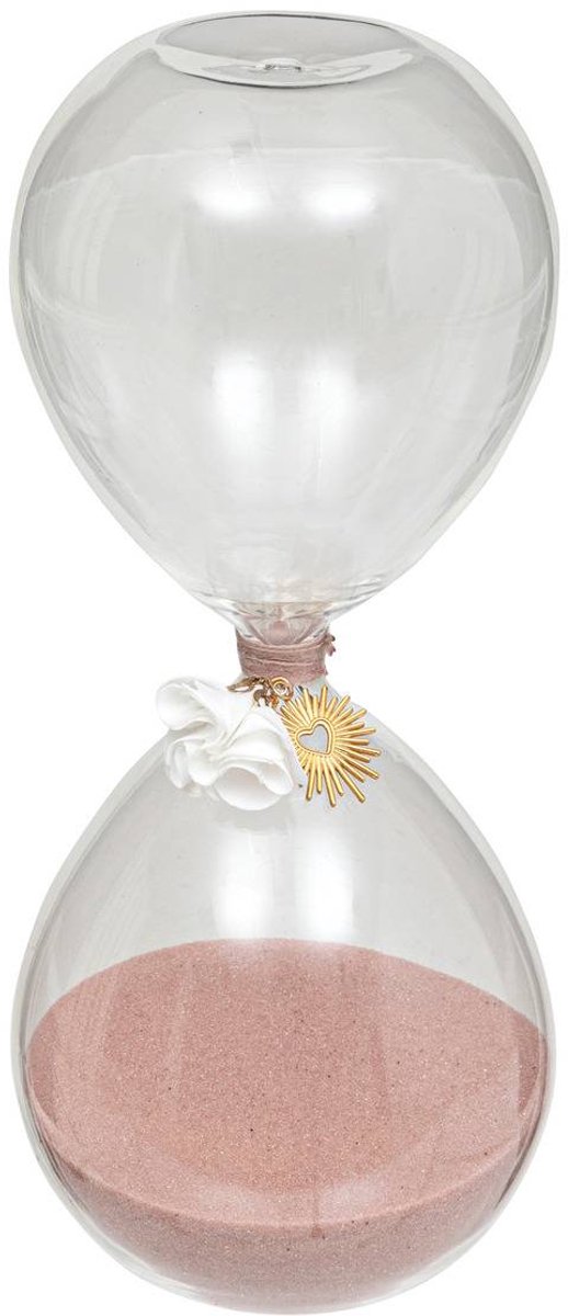 Glazen zandloper FLORAL