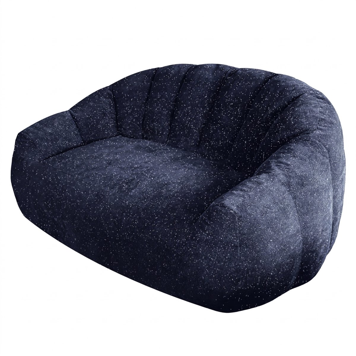 Zitzak - Lazy Sofa - Berenklauw Zitzak - Lounge Stoel - Oversized - Ergonomisch - Met Armleuning - Huidvriendelijk - Woonkamer - 50x42x37 cm - 1 Stuk - Blauw