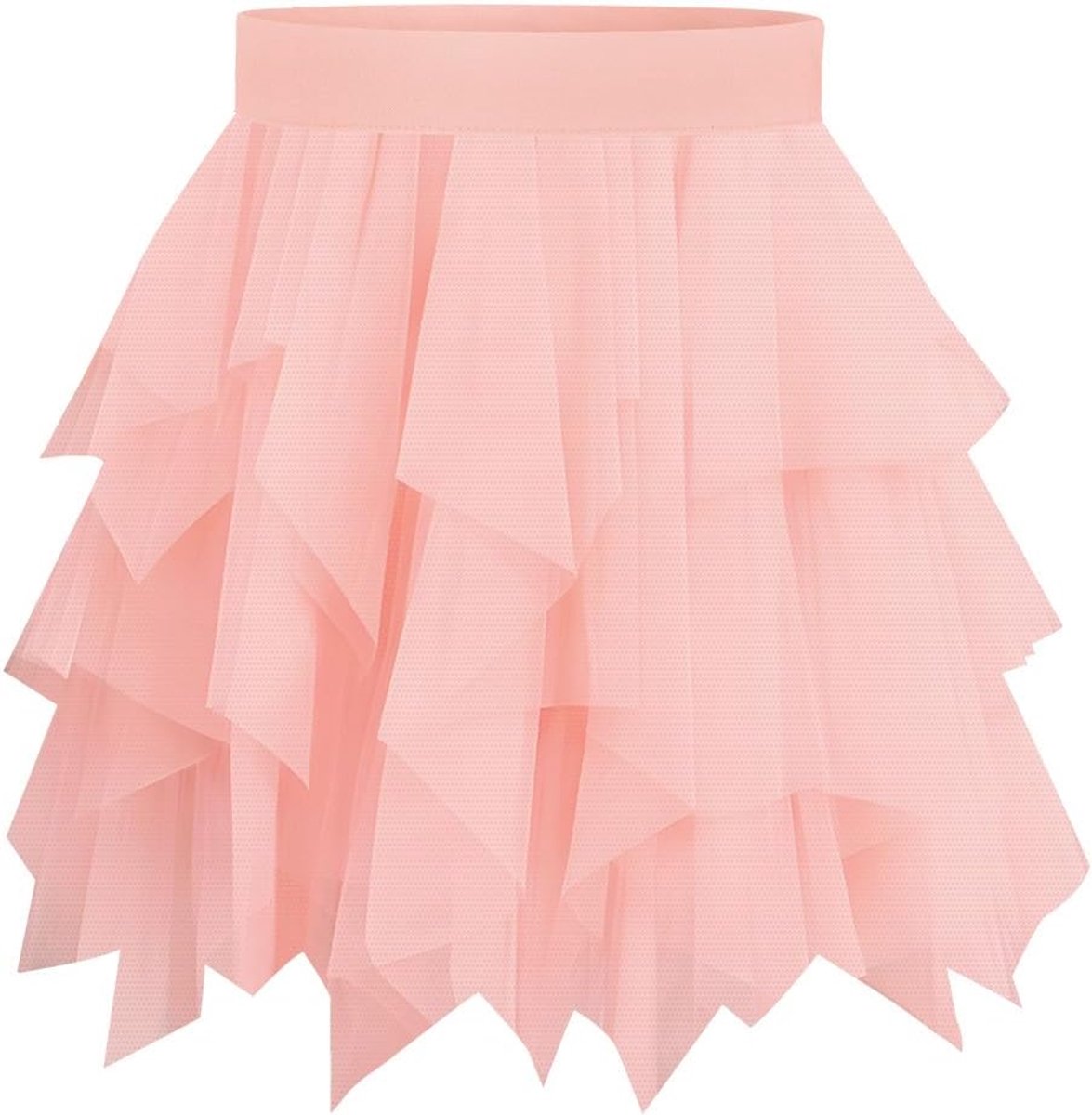 tule rok, korte petticoat, meerlaags mesh, carnaval, ballet, tule rok, hoge taille, onregelmatig, A-lijn, midi-rok, zomerrok, 50 cm, vintage rok voor volwassenen, feest, afstudeerfeest